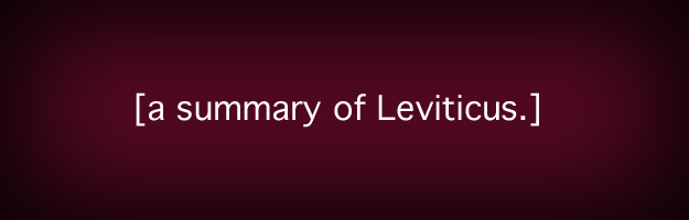 summary of leviticus